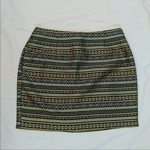 Love 21 aztec print mini skirt
